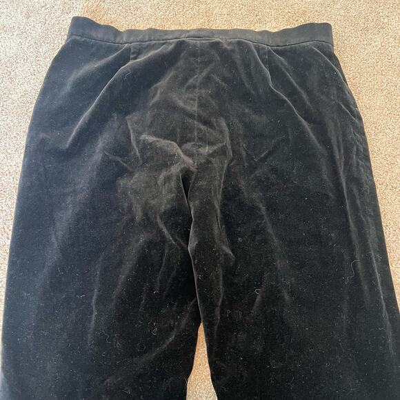 Lauren Ralph Lauren Women's Velvet Trouser Black Size‎ 10 Petite - Picture 10 of 10